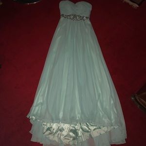 Mint Green Jasz Couture 5668 Prom Dress Size 6